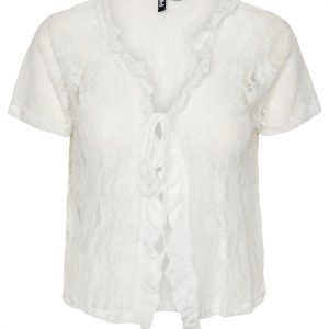 PIECES Top - Willie Lace - Bright White