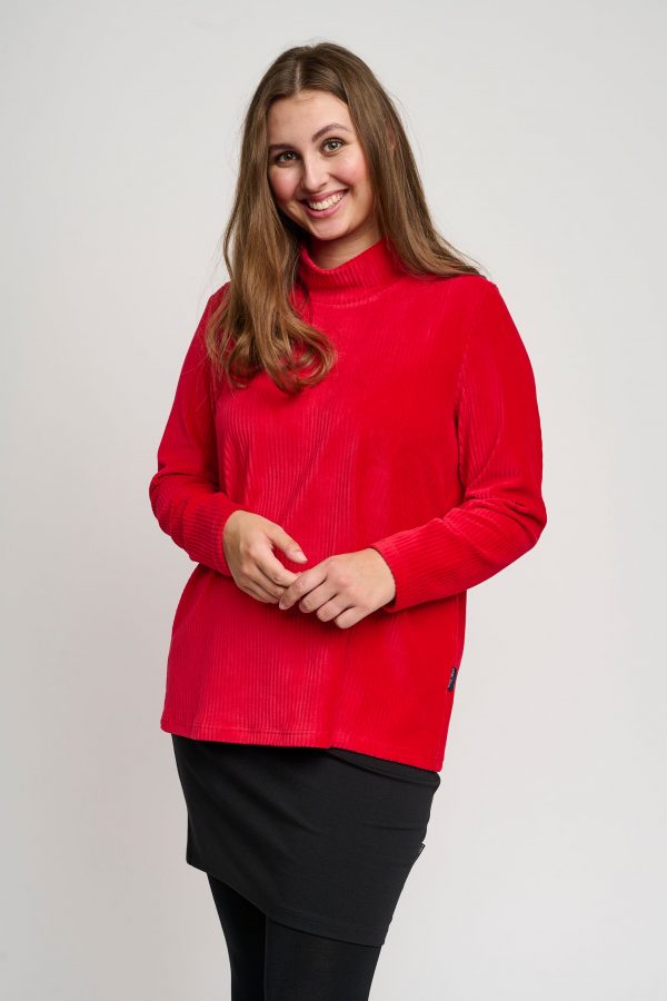 Pont Neuf - Bluse - Pnabiir - Warm Red - M