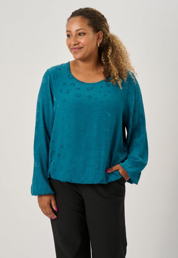 Pont Neuf - Bluse - Pnalison - Petrol Blue - S/40