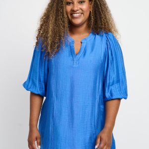 Pont Neuf - Bluse - Pncami Tea - Sapphire Blue - Xs/36-38