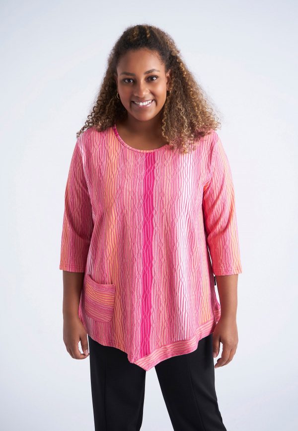 Pont Neuf - Bluse - Pnceleste - Fuchsia - Xs/36-38