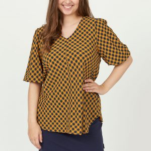 Pont Neuf - Bluse - Pnfleur - Caramel - Xs