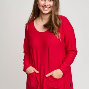 Pont Neuf - Bluse - Pnlotte-mie - Warm Red - Xs