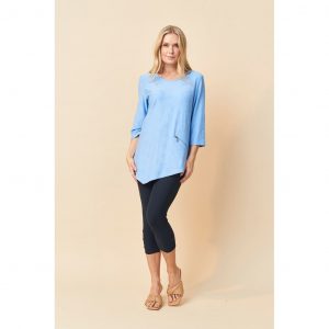 Pont Neuf - Bluse - Pnrosalina - Light Blue - Xs