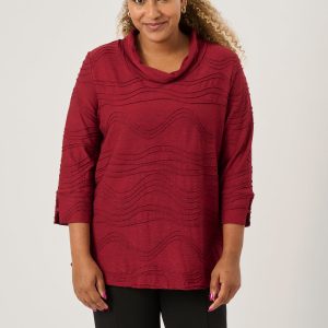 Pont Neuf - Bluse - Pnsteffi - Warm Red - Xs/36-38