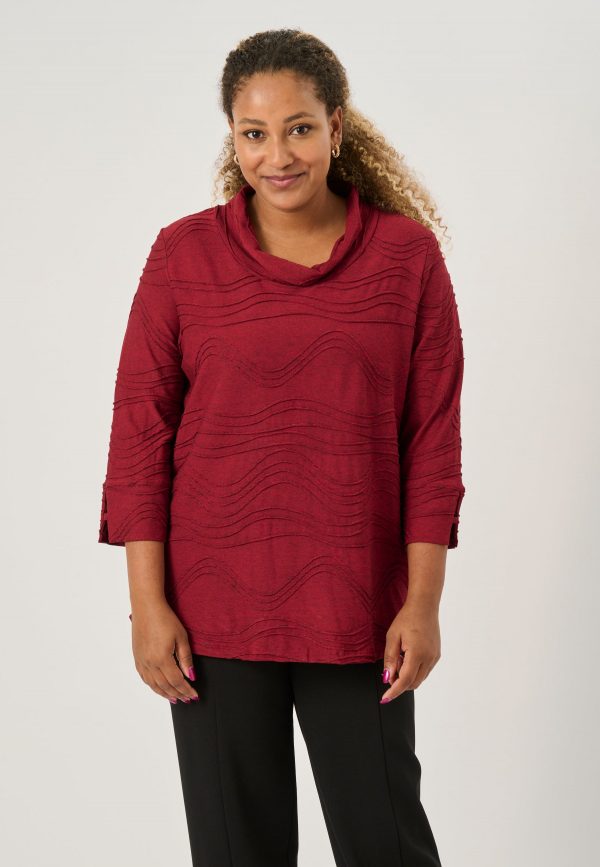 Pont Neuf - Bluse - Pnsteffi - Warm Red - Xs/36-38