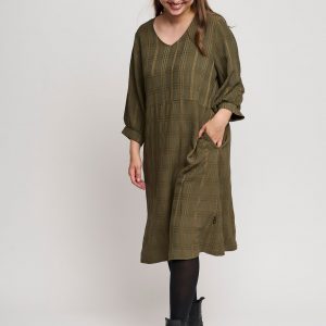 Pont Neuf - Kjole - Pncharlise - Dark Olive Green - S