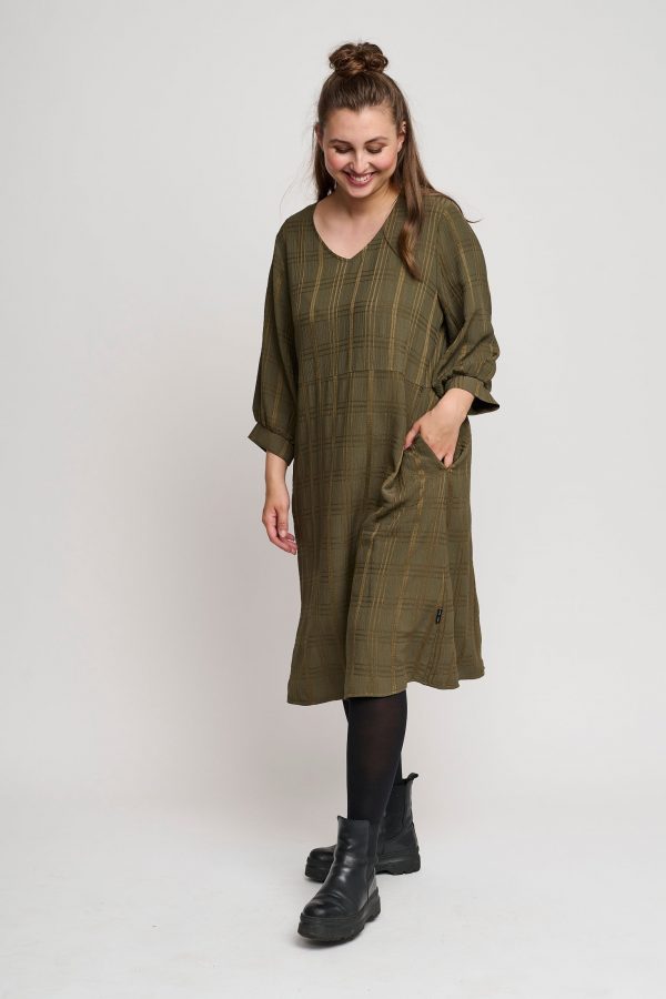 Pont Neuf - Kjole - Pncharlise - Dark Olive Green - S