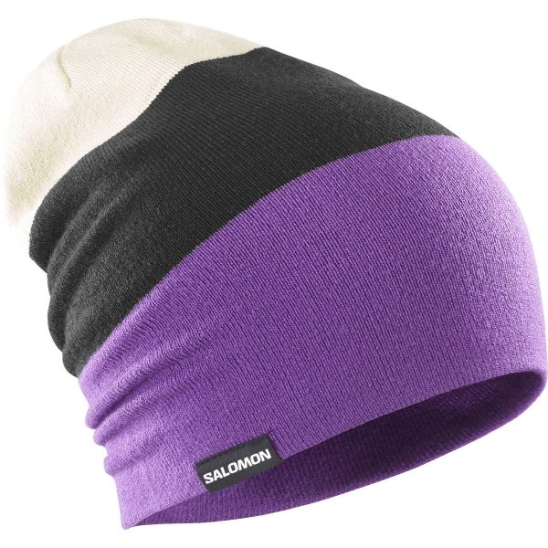 Salomon Flatspin Reversible Beanie, lilla