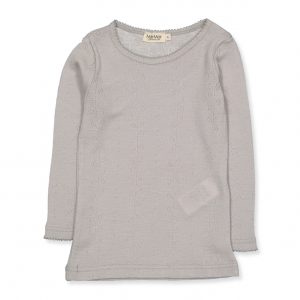 Soft dove uld bluse (2 år/92 cm)