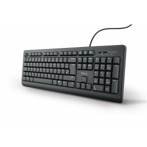 Tastatur Trust 24092 QWERTZ Sort (OUTLET A)