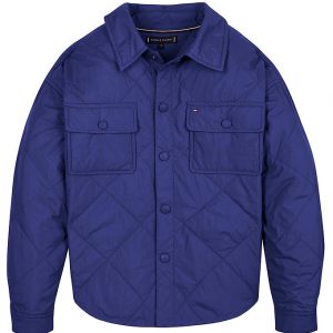 Tommy Hilfiger Jakke - Padded Overshirt - Navy Voyage