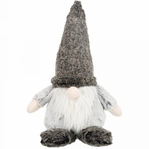 Trixie Julenisse Bamse i Plys - 33cm - Med Pivelyd