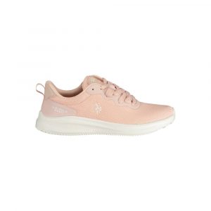 U.S. POLO ASSN. Chic Pink Lace-Up Sneakers with Contrasting Details