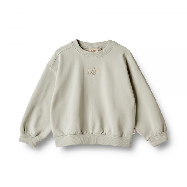 UDSALG - Wheat Sweatshirt Eliza Embroidery - Wheat - Bluser - GladeRollinger.dk