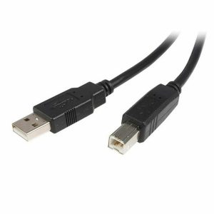 USB A til USB B-kabel Startech USB2HAB5M Sort