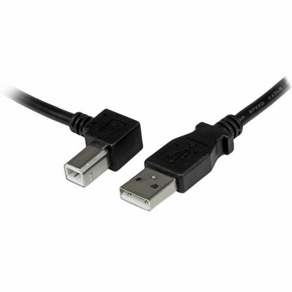 USB A til USB B-kabel Startech USBAB2ML Sort