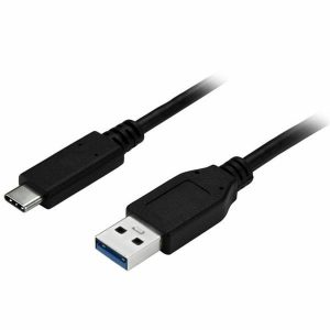 USB A til USB C-kabel Startech USB315AC1M Sort