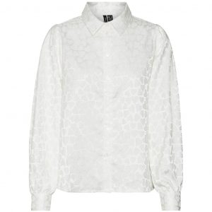 VERO MODA dame skjorte VMVIGO - Snow white