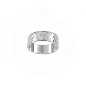 Vibholm Sølv - Hamret Ring 10 mm O46001/10M-T