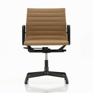 Vitra Aluminium EA 132 Kontorstol Med Swivel & Armlæn Papyrus