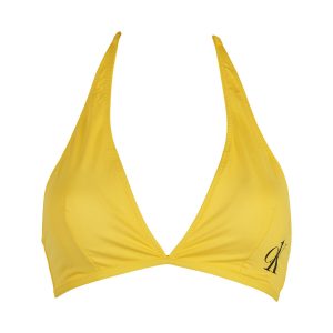 Calvin Klein Halter Neck bikini top, gul, Størrelse: XS, Dame