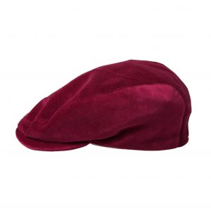 Dolce & Gabbana Maroon Velvet Cotton Newsboy Hat Herre