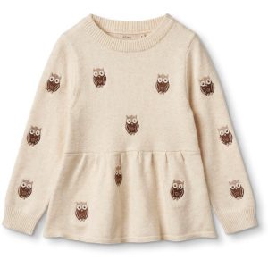 Fliink Sandshell Alon Owl Bluse - Str. 4 år/104