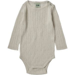 FUB Ecru Baby Pointelle Body - Str. 68