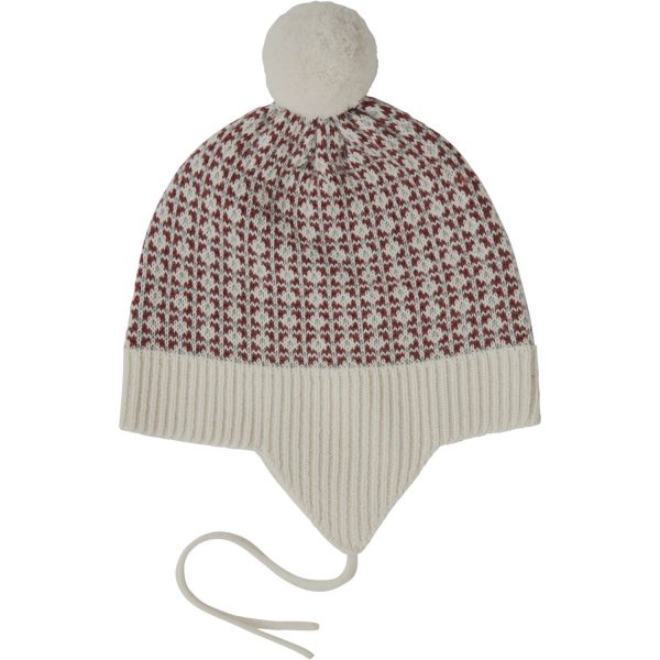 FUB Ecru/Clay/Misty Green Baby Nordic Hat - Str. 56-62