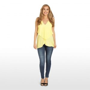 Hello Yellow top til gravide, gul - XS - Extra Small