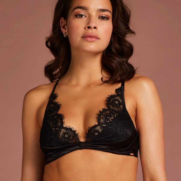 Hunkemöller Hannako bralette BH, sort, Størrelse: M, Dame