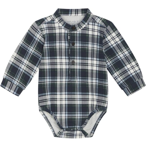 Hust & Claire Navy Baby Boye Body Skjorte - Str. 62