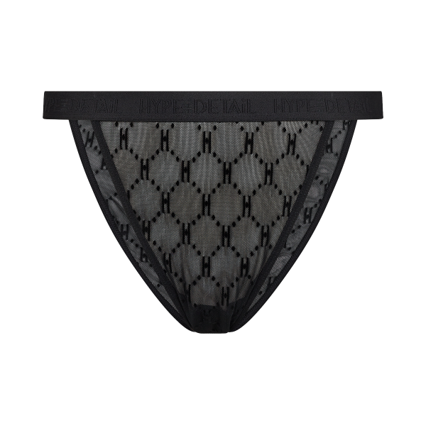 Hype The Detail Mesh brazilian trusse, sort, Størrelse: XS, Dame