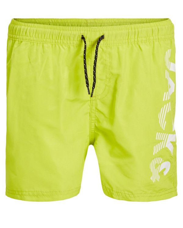 Jack & Jones JR badeshorts, lime - 140 - 10år