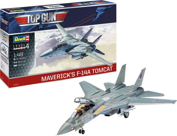 Revell Top Gun - Mavericks F-14a Tomcat Modelfly Byggesæt - 1:48 - 03865