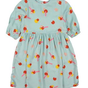 Stella McCartney Kids Kjole - Viskose - Mint m. Mønster