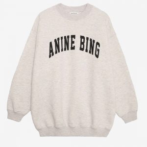 Anine Bing Tyler Sweatshirt Oat Melange