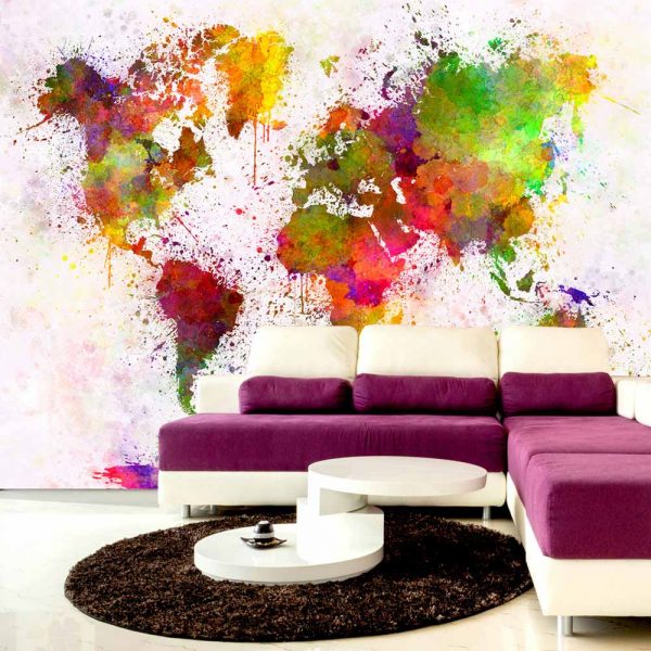 ARTGEIST Dyed World fototapet - multifarvet print (70x100)