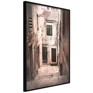 ARTGEIST Plakat med ramme - Urban Alley Sort 20x30