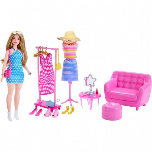 Barbie Stylist med Skab