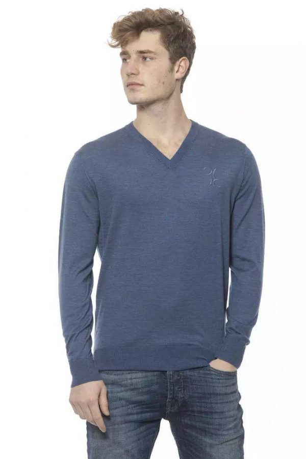 Billionaire Italian Couture Elegant Cashmere V-Neck Herre Sweater