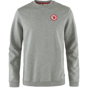 Fjällräven Mens 1960 Logo Badge Sweater (Grå (GREY-MELANGE/020-999) Large)