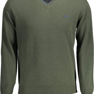 Harmont & Blaine Chic V-Neck Sweater with Contrasting Details