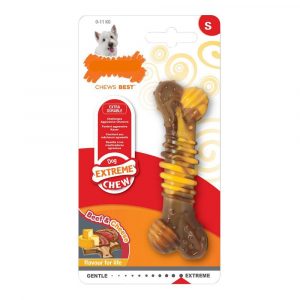 Hund Bidering Nylabone Extreme Chew Kød Teksturerede Ost Natur Størrelse XL Nylon