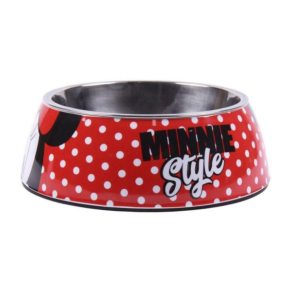 Hund Feeder Minnie Mouse 760 ml Melamin Metal Multifarvet