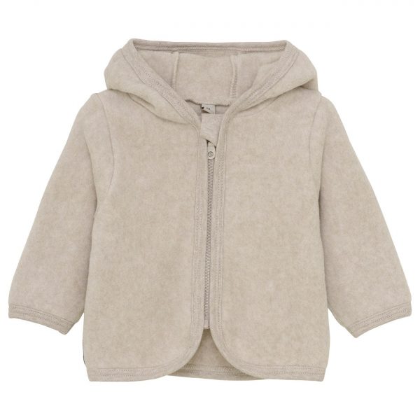 Huttelihut Camel Melange Jakke Ears Cotton Fleece - Str. 68