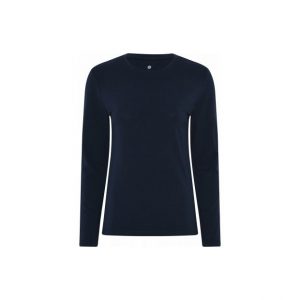 JBS of Denmark FSC-bambus langærmet T-shirt i navy til kvinder