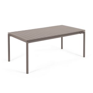 LAFORMA Zaltana havebord, m. tillægsplade - brun aluminium (180(240)x100)