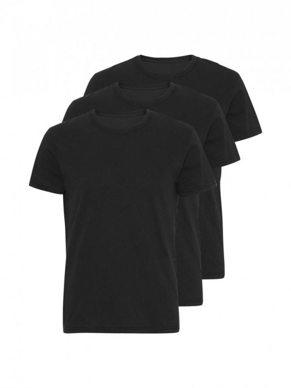 Marcus - Økologisk basic t-shirts 3-pak i sort - Herre - XL